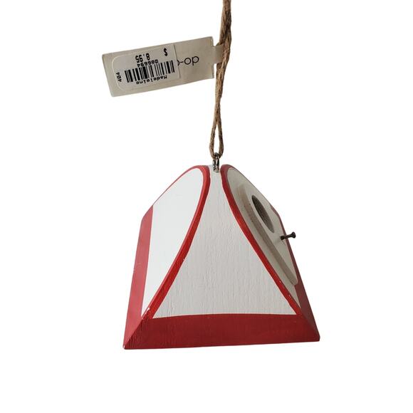 Midwest-CBK Set of 4 Tent Christmas Ornaments Red & White Small Holiday Camping - Picture 4 of 9